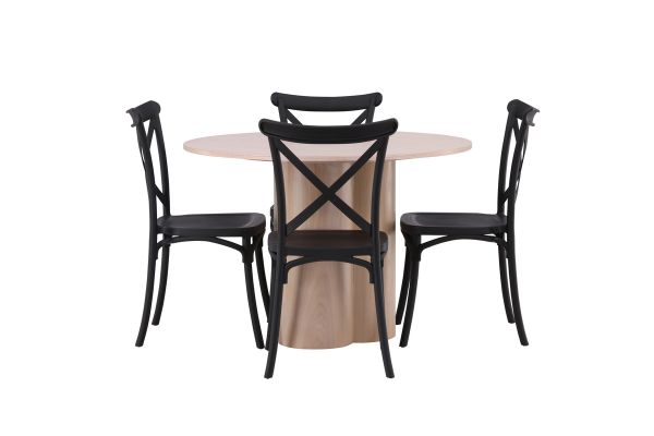 Imagine OliviaDiningTable-WhiteWashVeneer+CrosettDiningChair-MatteBlack/MatteBlackPlastic_4