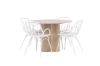 Imagine Masa de dining Olivia-White Wash Veneer + Scaun de dining Dyrön-White Polypropylene_4