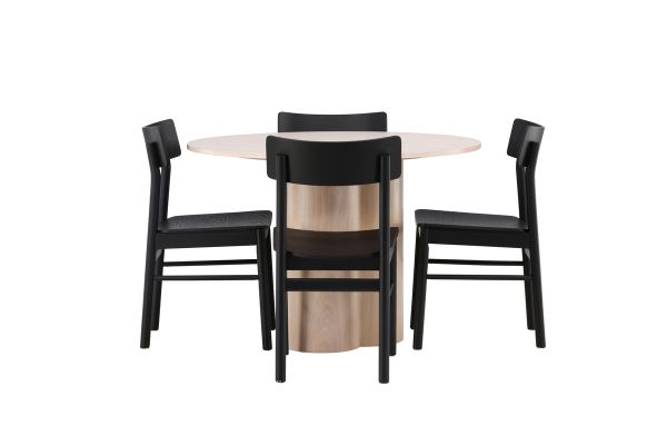 Imagine Masa de dining Olivia-AlbApaVeneerWhitewash+MontrosScaun de dining-Natural/NaturalRubberwood_4