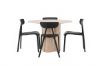 Imagine OliviaDiningTable-WhiteWashVeneer+UrsholmenDiningChair-BlackPolypropylene_4