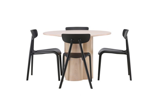 Imagine OliviaDiningTable-WhiteWashVeneer+UrsholmenDiningChair-BlackPolypropylene_4