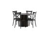 Imagine OliviaDiningTable-Mocca/MoccaVeneer+CrosettDiningChair-MatteBlack/MatteBlackPlastic_4