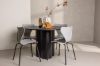 Imagine Olivia Dining Table - Black / Black Veneer +Estes Dining Chair - Black / Light Grey PP _4