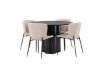 Imagine OliviaDiningTable-Black/BlackVeneer+ModestoDiningChair-Beige/BeigeBoucle_4