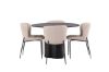 Imagine OliviaDiningTable-Black/BlackVeneer+ModestoDiningChair-Beige/BeigeBoucle_4