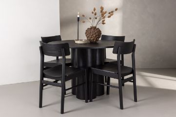 Imagine OliviaDiningTable-Black/BlackVeneer+MontrosDiningChair-Natural/NaturalRubberwood_4