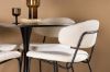 Imagine Masa de dining Glade - Negru / MDF negru + Scaun de dining Chico - Negru / Boucle alb _4