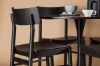 Imagine Glade Dining Table - Black / Black MDF +Montros Dining Chair - Natural / Natural Rubberwood _4