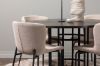 Imagine Masa de dining Copenhaga - Negru / Furnir de Mocca + Scaun de dining Modesto - Bej / Boucle Bej _4