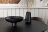 Imagine Masa de dining rotunda Bootcut - Negru / Faner negru + Scaun de dining Modesto - Gri / Boucle negru afumat _4