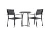 Imagine Bacong Cafetable Steel - Negru / Rotund ø60** + Copacabana Scaun Stivuitor - Negru/Negru - Înlocuiește 4131-408 _2