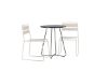 Imagine Bacong Cafetable Steel - Negru / Rotund ø60** + Lina Dining Chair - Bej _2