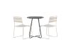 Imagine Bacong Cafetable Steel - Negru / Rotund ø60** + Lina Dining Chair - Bej _2