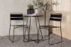 Imagine Bacong Cafetable Steel - Negru / Rotund ø60 ** + Scaun de dining Lina - Negru _2