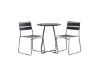 Imagine Bacong Cafetable Steel - Negru / Rotund ø60 ** + Scaun de dining Lina - Negru _2