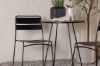 Imagine Bacong Cafetable Steel - Negru / Rotund ø60 ** + Scaun de dining Lina - Negru _2