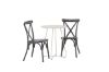 Imagine Masa de cafea Bacong Cafetable din otel - Bej / Rotunda ø60** + Scaun Tablas Diningchair din aluminiu - Negru / _2