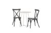 Imagine Masa de cafea Bacong Cafetable din otel - Bej / Rotunda ø60** + Scaun Tablas Diningchair din aluminiu - Negru / _2