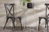 Imagine Masa de cafea Bacong Cafetable din otel - Bej / Rotunda ø60** + Scaun Tablas Diningchair din aluminiu - Negru / _2