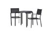 Imagine Borneo Cafetable Aluminium - Negru / Kvadrat 70*70* + Scaun empilabil Copacabana - Negru/Negru - Înlocuiește 4131-408 _2