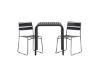 Imagine Borneo Cafetable Aluminium - Black / Kvadrat 70*70* +Lina Dining Chair - Black _2