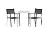 Imagine Borneo Cafetable Aluminium - Bej / Kvadrat 70*70* + Scaun empilabil Copacabana - Negru/Negru - Înlocuiește 4131-408 _2