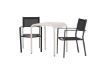 Imagine Borneo Cafetable Aluminium - Bej / Kvadrat 70*70* + Scaun empilabil Copacabana - Negru/Negru - Înlocuiește 4131-408 _2