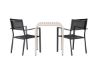 Imagine Borneo Cafetable Aluminium - Bej / Kvadrat 70*70* + Scaun empilabil Copacabana - Negru/Negru - Înlocuiește 4131-408 _2