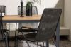 Imagine Break Diningtable Alumnium - Black / Nature Rectangular 90*150* +Bois Diningchair Steel - Black / Dark Grey Rope _4