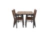 Imagine Break Diningtable Alumnium - Black / Nature Rectangular 90*150* +Galera Diningchair Aluminium - Brown / Wicker _4