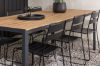 Imagine Setul de masa pentru exterior Break Diningtable Alumnium - Negru / Natural, dreptunghiular 90*200* +Scaun de dining Lina - Negru _6