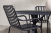 Imagine Garcia Diningtable Alumnium - Black / Rectangular 100*200* +Peking Diningchair Aluminium - Black / _6