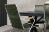 Imagine Garcia Diningtable Alumnium - Black / Rectangular 100*200* +Bois Diningchair Steel - Silver / Green Rope _6