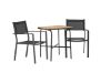 Imagine Holmbeck Cafetable Steel - Black / Rectangular 55*70*74 +Copacabana Stacking Chair - Black/Black - Ersätter 4131-408 _2