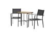 Imagine Holmbeck Cafetable Steel - Black / Rectangular 55*70*74 +Copacabana Stacking Chair - Black/Black - Ersätter 4131-408 _2