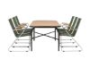 Imagine Holmbeck Diningtable Steel - Negru / Rectangular 90*200*75 + Scaun Dining Bois Steel - Argintiu / Green Rope _6