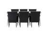 Imagine Masa de dining Lina - Bej - 200*90 + Scaun de dining Malina Aluminiu - Negru / Ratana_6