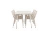 Imagine Masa de dining Lina - Bej - 200*90 + Scaun de dining Peking din aluminiu - Bej / _6