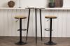 Imagine Masa de Bar Plaza - Negru / MDF Negru + Scaun de Bar Conway - Negru / MDF Aspect Stejar _2