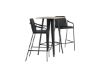 Imagine Tempe Bar Table - Black / Nature MDF +Bella Bar Chair - Black / Black PU _2