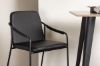 Imagine Tempe Bar Table - Black / Nature MDF +Bella Bar Chair - Black / Black PU _2