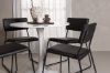 Imagine Hamden Dining Table - White MDF+Kenth Chair - Black / Black PU_4