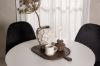 Imagine Masa de dining Hamden - MDF alb + Scaun de dining Polar - Picioare negre / Catifea neagra_4