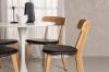 Imagine Hamden Dining Table - White MDF+Sanjos Dining Chair - Oak look / Black PU_4