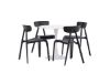 Imagine Hamden Dining Table - White MDF+Ursholmen Dining Chair - Black Polypropylene_4