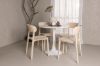 Imagine Hamden Dining Table - White MDF+Åstol Dining Chair - Nature Wood plastic composite_4