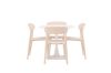 Imagine Hamden Dining Table - White MDF+Åstol Dining Chair - Nature Wood plastic composite_4