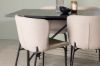 Imagine Masa de dining Astrid 200 * 75 - Negru mat / MDF negru mat cu furnir + Scaun de dining Modesto - Bej / Boucle bej_6