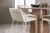 Imagine Masa de dining rotunda Lanzo φ120 - Natural / Natural MDF + Scaun de dining Tvist - Bej / Bej PU _4