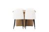 Imagine Leo Dining Table 100*75 - Oaklook / Oaklook MDF +Night Dining Chair - Black / White PU _4